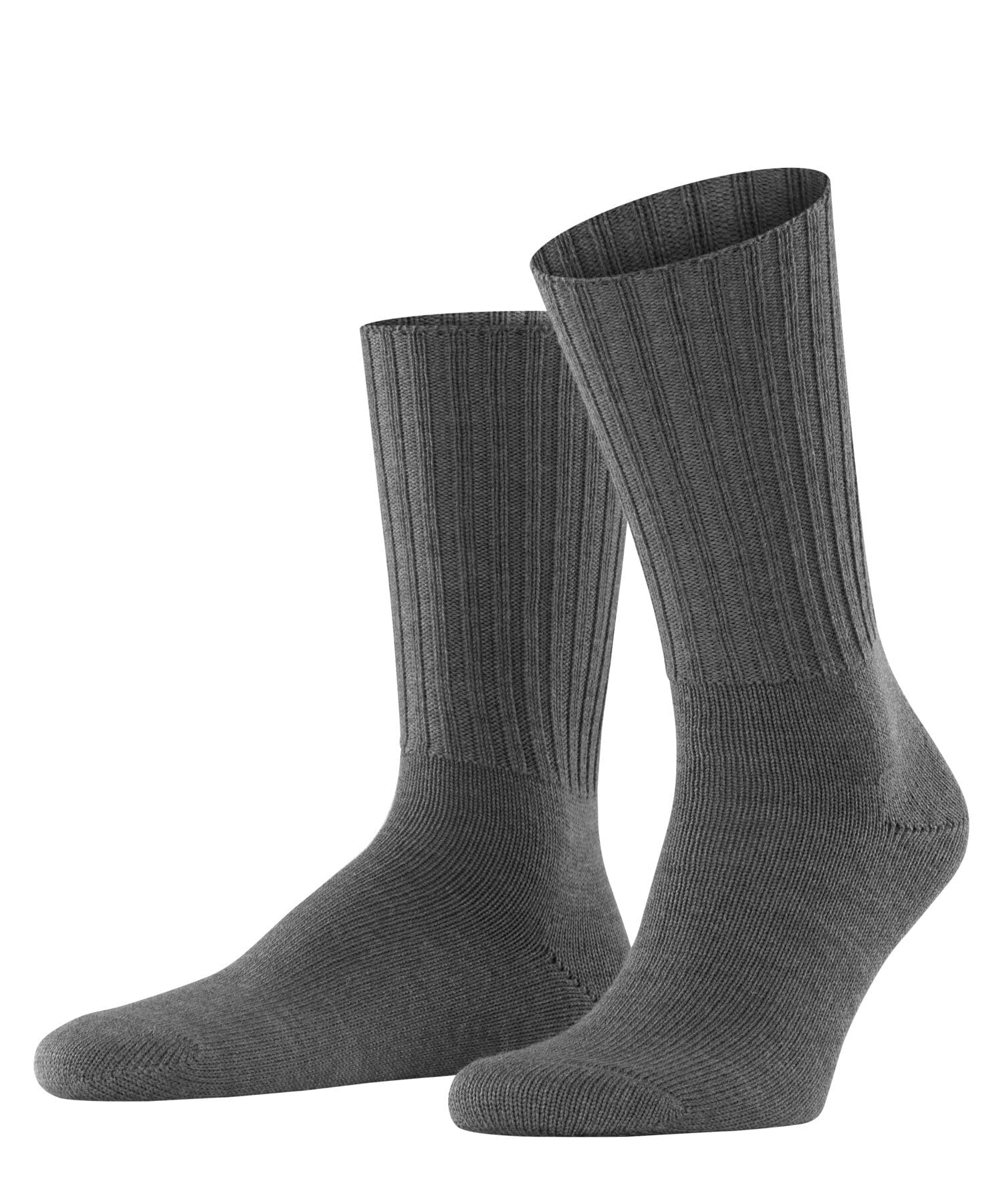 FALKE Herren Socken Nelson M SO Wolle einfarbig 1 Paar, Grau (Dark Grey 3070), 43-46