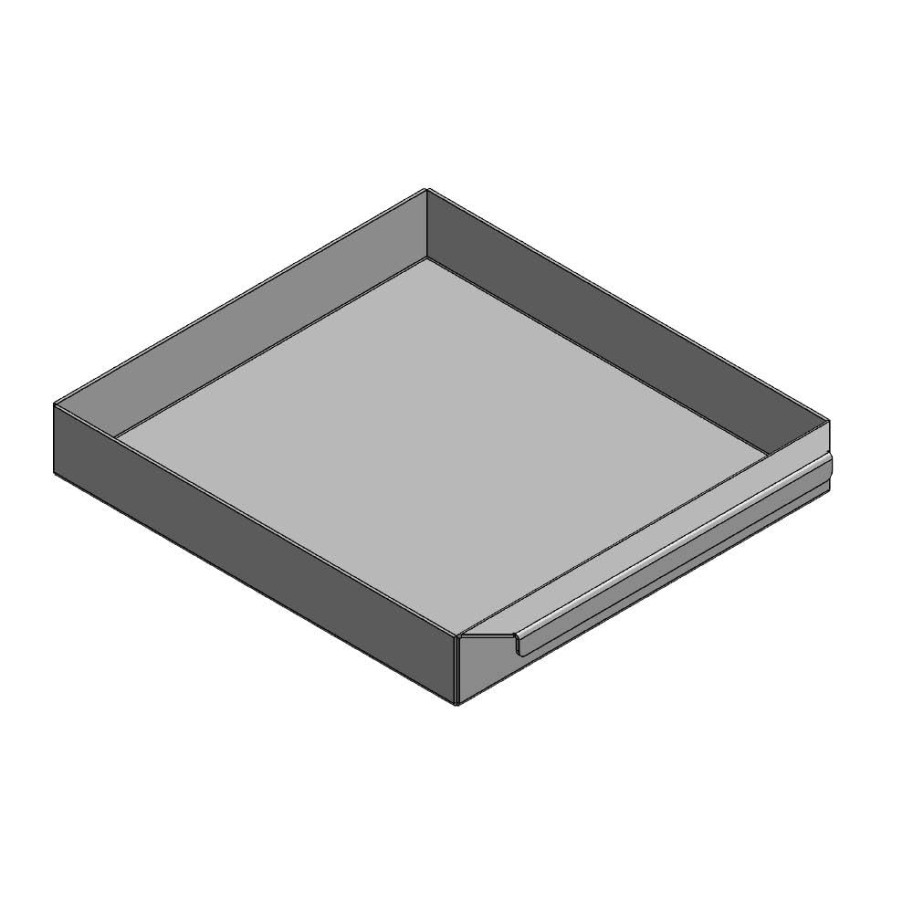 Aschekasten - Für Wamsler Kaminofen Modelle - Aschkasten aus verzinktem Stahlblech - feuerfest & hitzebeständig - Aschekästen Stahl (300x278x45 mm)