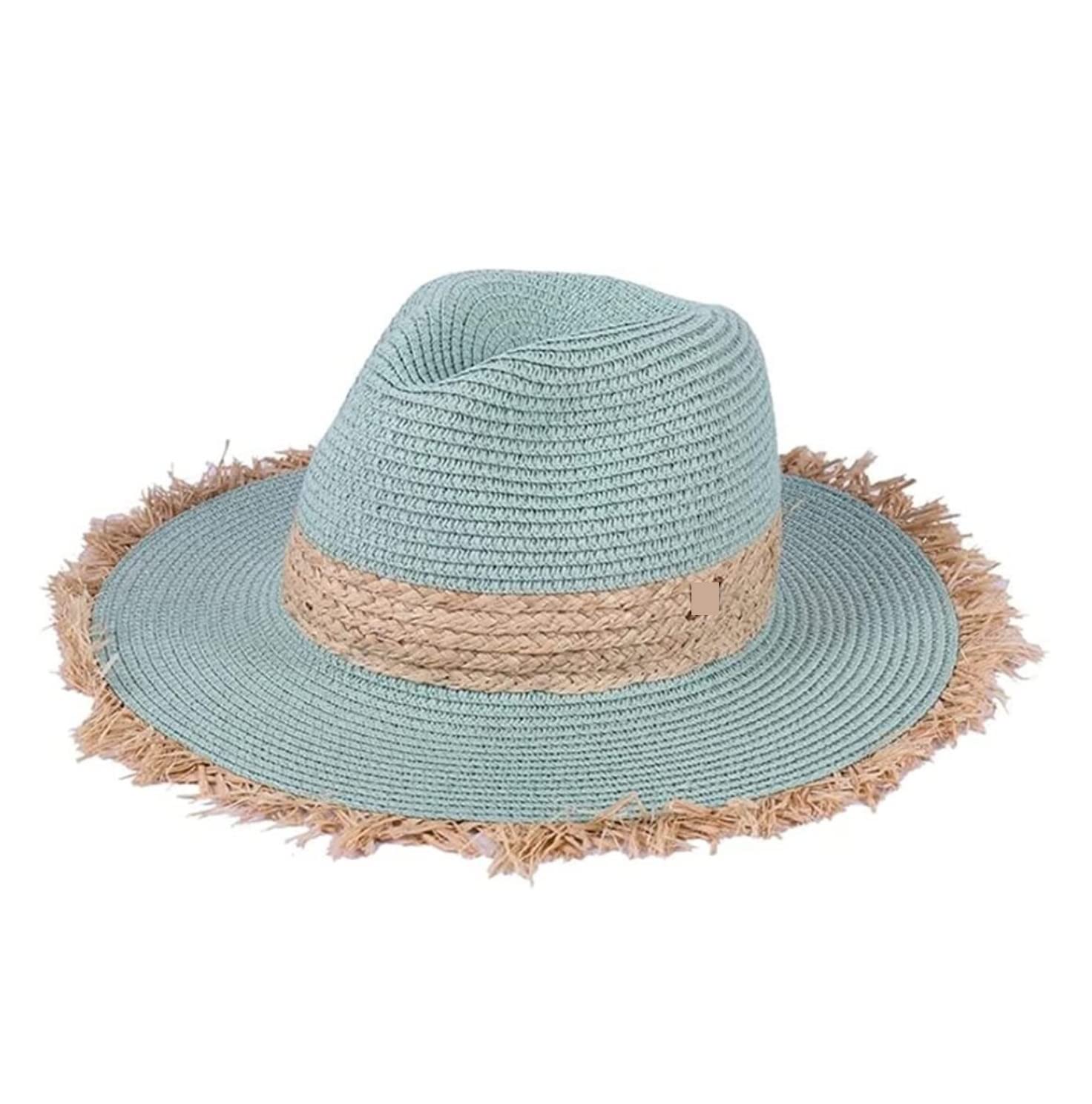 YIHANSS Sonnenhut Strandhut Sommer Cowboymütze Freizeithüte für Unisex Strand Strohhut für Reisen Strohhut Hüte