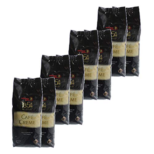 Schirmer Kaffee Cafe Creme nach Schweizer Art, ganze Bohnen, Kaffeebohnen, 8er Pack, 8 x 1000g