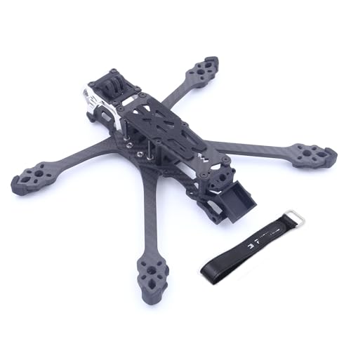 LSFWJP for Mark5 MK5 DC for DeadCat Struktur FPV Rahmen Kit 5 Zoll Carbon Faser for O3/Luft Einheit/für Vista RC Quadcopter Racing Drone DIY Teile (Color : A analog Black)