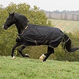 Bucas Irish Turnout Light 50g Classic 1200D - black/gold, Groesse:140