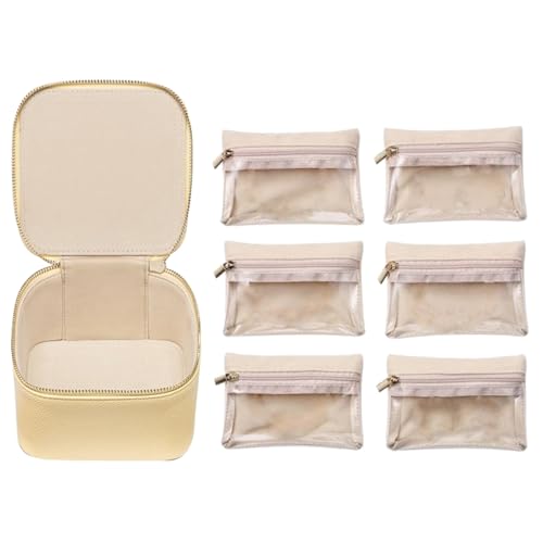 Ranuw Schmucketui Mit 6 Fächern Kleine Schmuck Display Box Stilvoller Schmuck Organizer Elegantes Geschenk Für Frauen