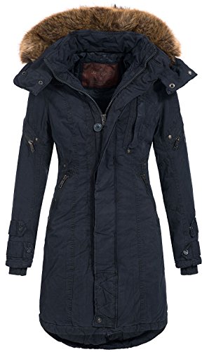 Jet Lag Damen Winterparka Jacke SW-61 Fellkapuze navy 3XL