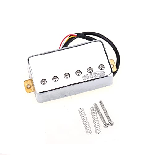 ZENGXUE Chrome Klassische Ton Keramik Humbucker Bridge Pickup Für Lp. Elektrische Gitarre Humbucker Tonabnehmer Set