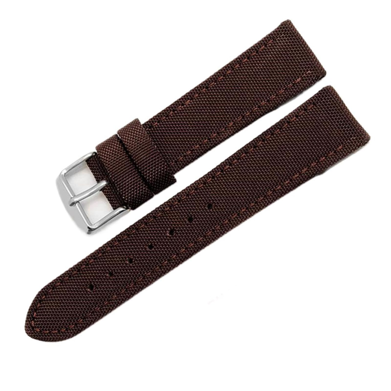 SpaRcz Canvas-Uhrenarmband für Herren, 18-24mm, Farbe 4, 22mm