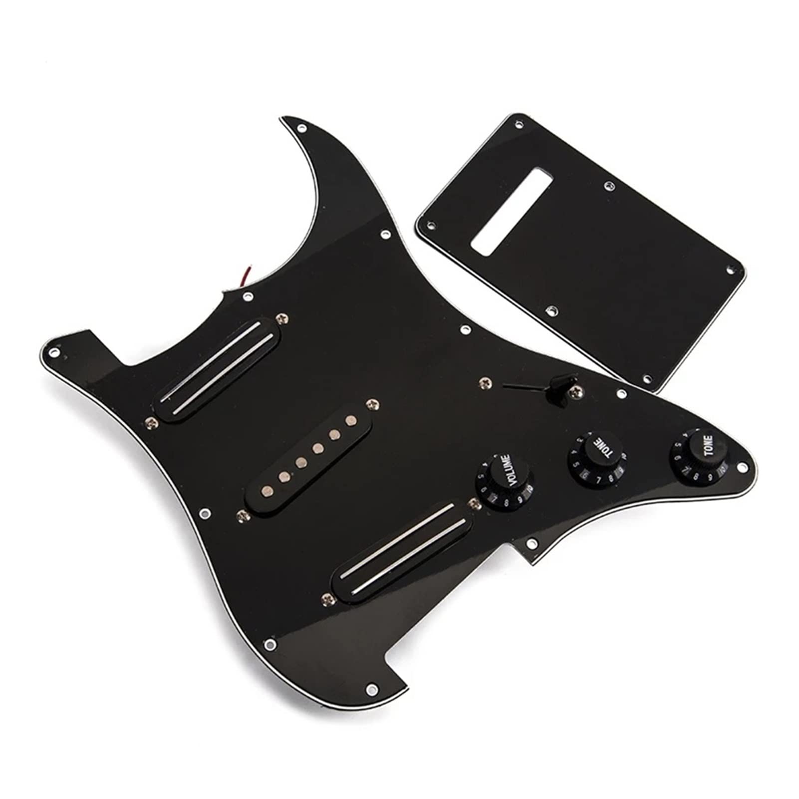 E-Gitarren-Parts-St-Single-Panel-Doppel-Pickup-Line-Pickups Geladene Vorverdrahtete Gitarre Geladenes Schlagbrett