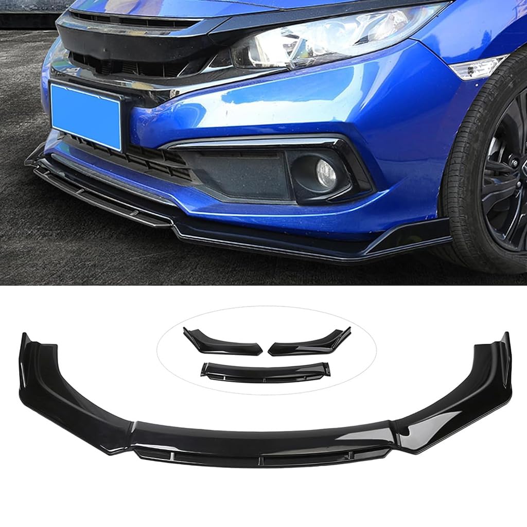 Auto Frontlippe Frontspoiler für Renault Arkana 2021 2022 2023 2024,Spoilerlippe Frontspoilerlippe Protector,Car Splitter Body Kit,B/Bright Black