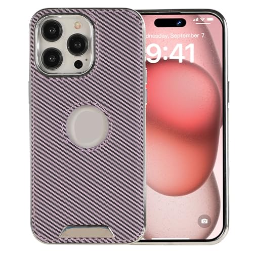 SUREKYA Schutzhülle für iPhone 15 Pro Max, 15 Pro, 15 Plus, 15, magnetisch, kabelloses Laden, klassisches Design, PU-Leder, schlank, stoßfest, für Herren und Damen, für 15 Plus, Violett