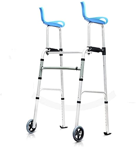 Rollator Walker für ältere Menschen, zusammenklappbar, höhenverstellbar, mit Rädern, für Behinderte, Spaziergänge, Rehabilitationsausrüstung, Teilen