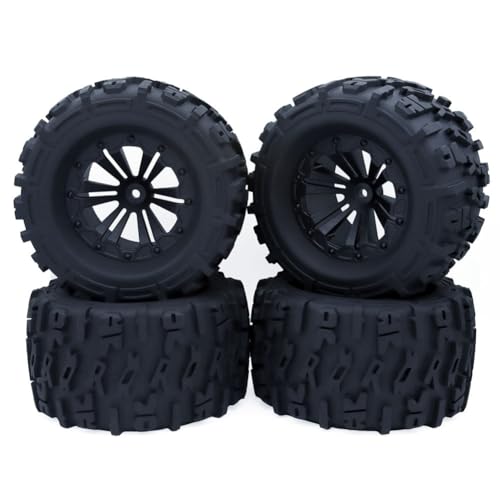 Qhpnunhq 4 STK 125 mm 1,9 Beadlock-Felgenreifensatz für 1/10 RC Crawler Car TRX4 RC-4WD D90 Axial SCX10 II III, B