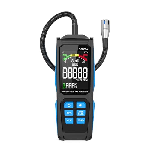 Leckmessgerät, Farbdisplay, brennbares Propan-Methan-Sensor, Schnüffler, natürlicher Tester und Temperaturerkennung