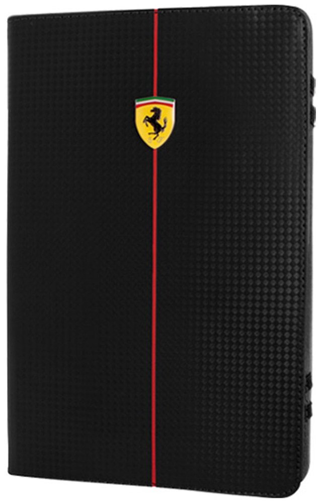 Ferrari Formula 1 Universal Folio Case für Tablet bis 20,3 cm (8 Zoll) schwarz/Carbon