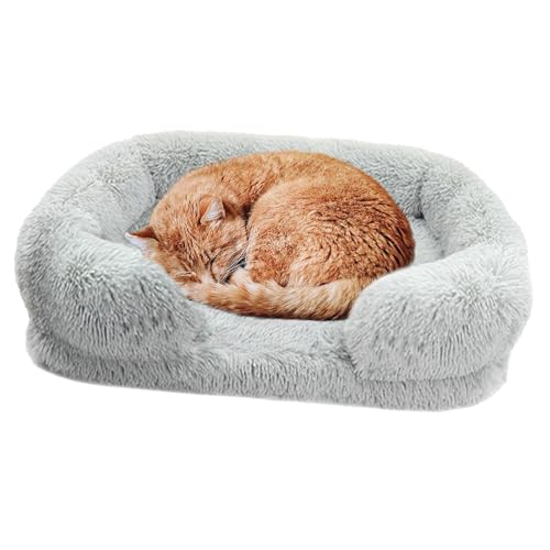 Große Hundebetten, Eier-Baumwoll-Haustiermatratze, Plüsch-Haustier-Hundesofabett mit waschbarem Bezug, orthopädische Couch, Haustierbett, Winter, warmes Katzenbett, Kuschelbett weich, Donut-Hundebett,