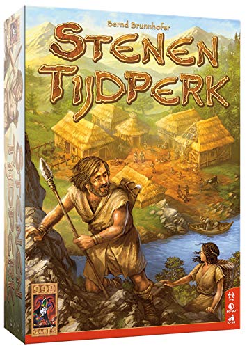 999 Games 999-STE01 Stenen Tijdperk Bordspel Brettspiel, blau/lila