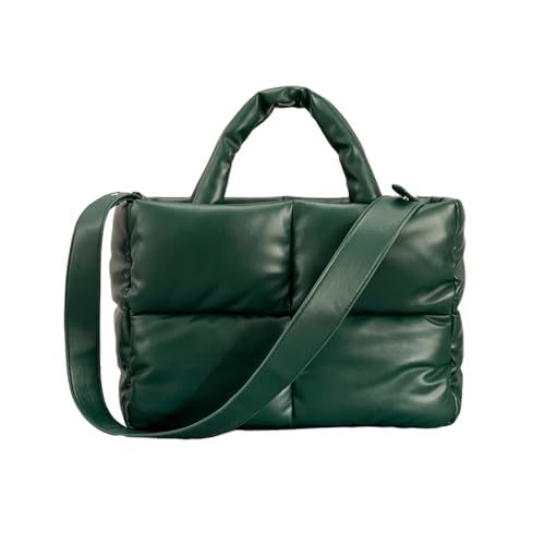 SOUTHJIELING Damen Große Gesteppte Tasche Stilvolle Puffer Schultertaschen Handtasche Geeignet für Reisen und Einkaufen