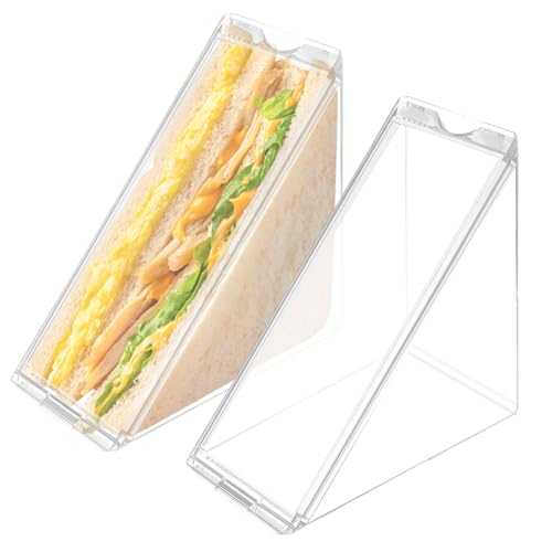 Set Transparente Sandwich Lunchbox Mit Deckel Tragbare Sandwich Hülle ABS Textur Geeignet Für Picknicks Und Büro