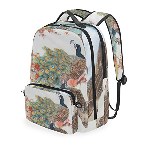 MONTOJ Peacocks Campus Rucksack mit abnehmbarer Kreuztasche