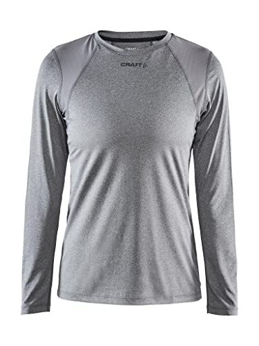 Craft Damen Training Advanced Essence Long Sleeve Trikots, dk Grey Melange, m