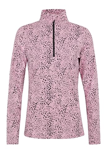 Protest Women, Ladies Oberteil Mit 1/4 Reißverschluss PRTGRENADA 10K Wasserdicht Und Atmungsaktive Elastischer Stoff Cameo Pink S/36