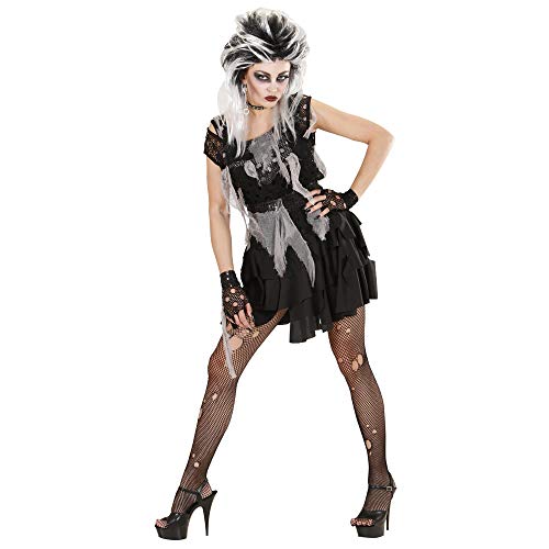 "ZOMBIE PUNK" (tattered dress withgauze, mesh shirt & fingerless mesh gloves) - (XL)