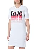 Love Moschino Womens T Shape Dress, Optical White, 44