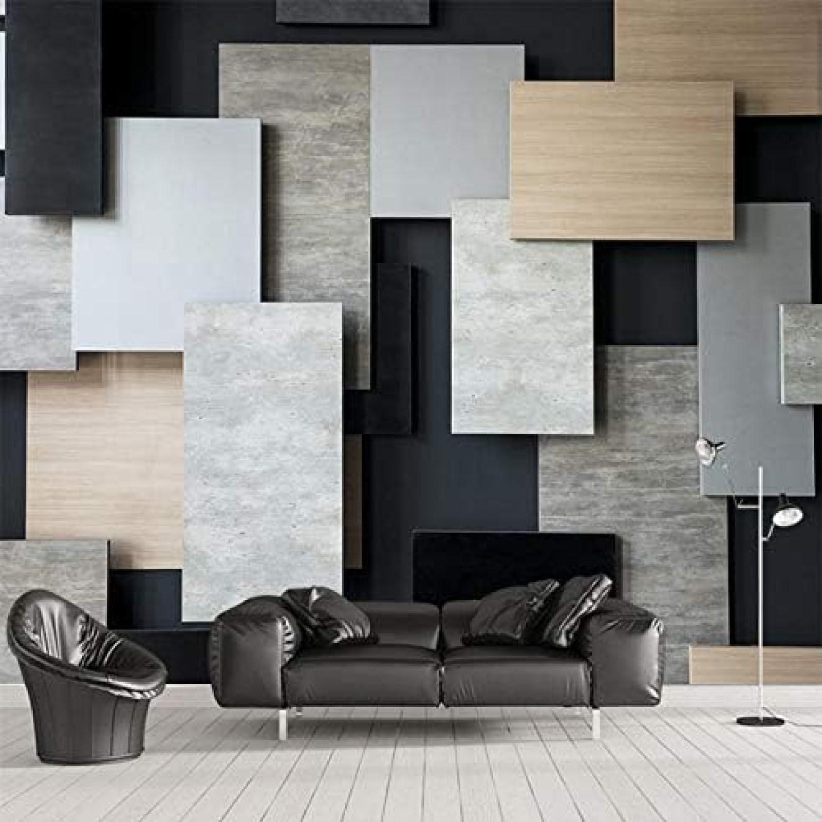 Abstrakte Geometrie 3D Tapeten Wanddekoration Fototapete Sofas Wohnzimmer Wandbild Schlafzimmer-300cm×210cm