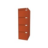 BISLEY | Hängeregistraturschrank | 1-bahnig | 4 Schübe | DIN A4 | orange