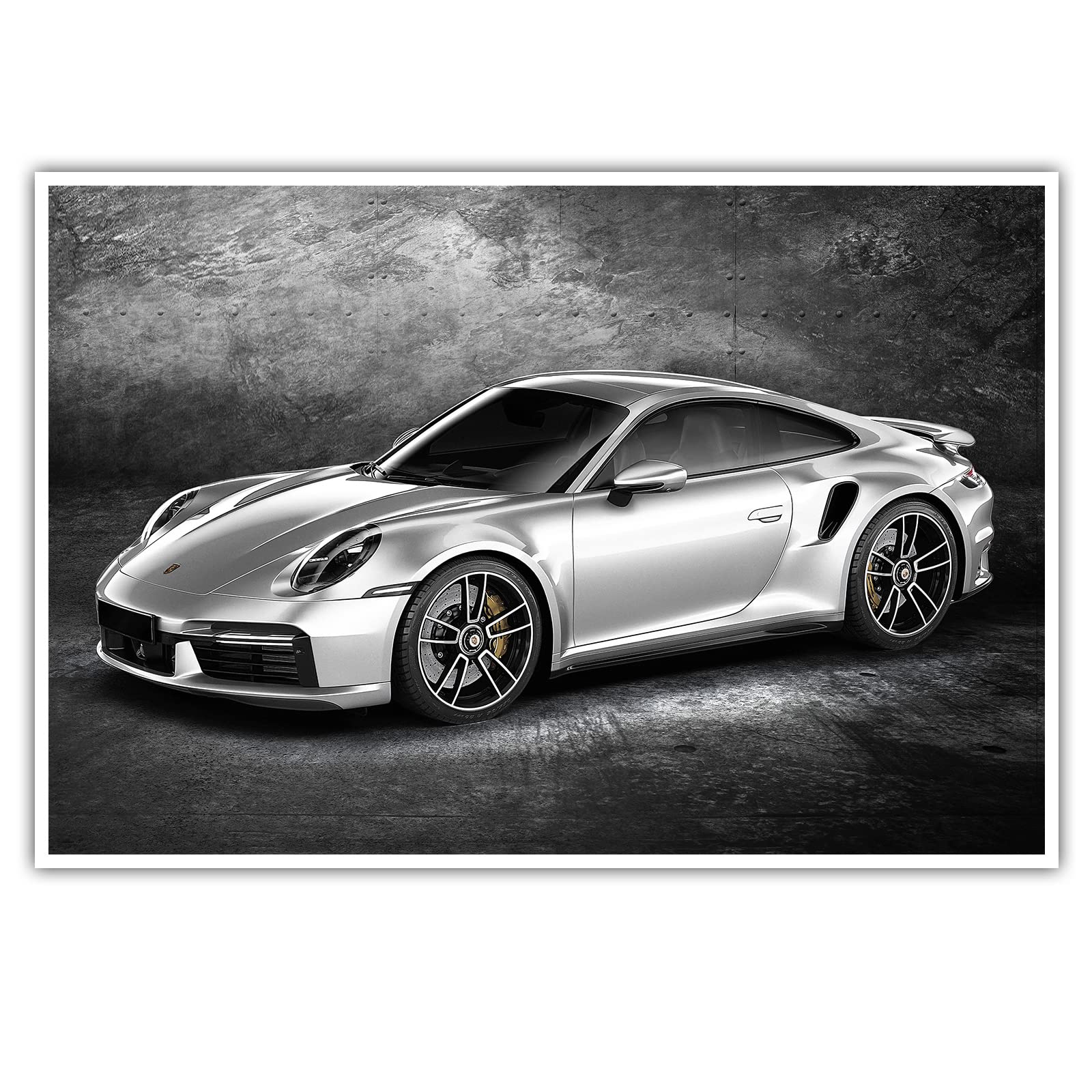 CanvasArts 911 Turbo S - Poster - kompatibel mit Porsche 911 Turbo S - Wandbild (80 x 60 cm, Poster)