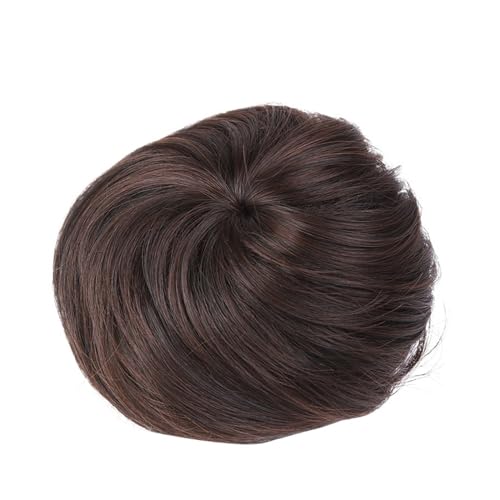 Haarteile Haarknoten Synthetische Haarverlängerung mit künstlichem Dutt for Anklipsen, Donut-Kordelzug, Chignon-Haarteil, Hochsteckfrisur, Haarteil, Pferdeschwanz for Frauen Brötchen Haare(Chestnut br