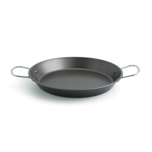 Quid Senia Paella-Pfanne, Karbonstahl, Ofen und Induktion 32 cm Schwarz