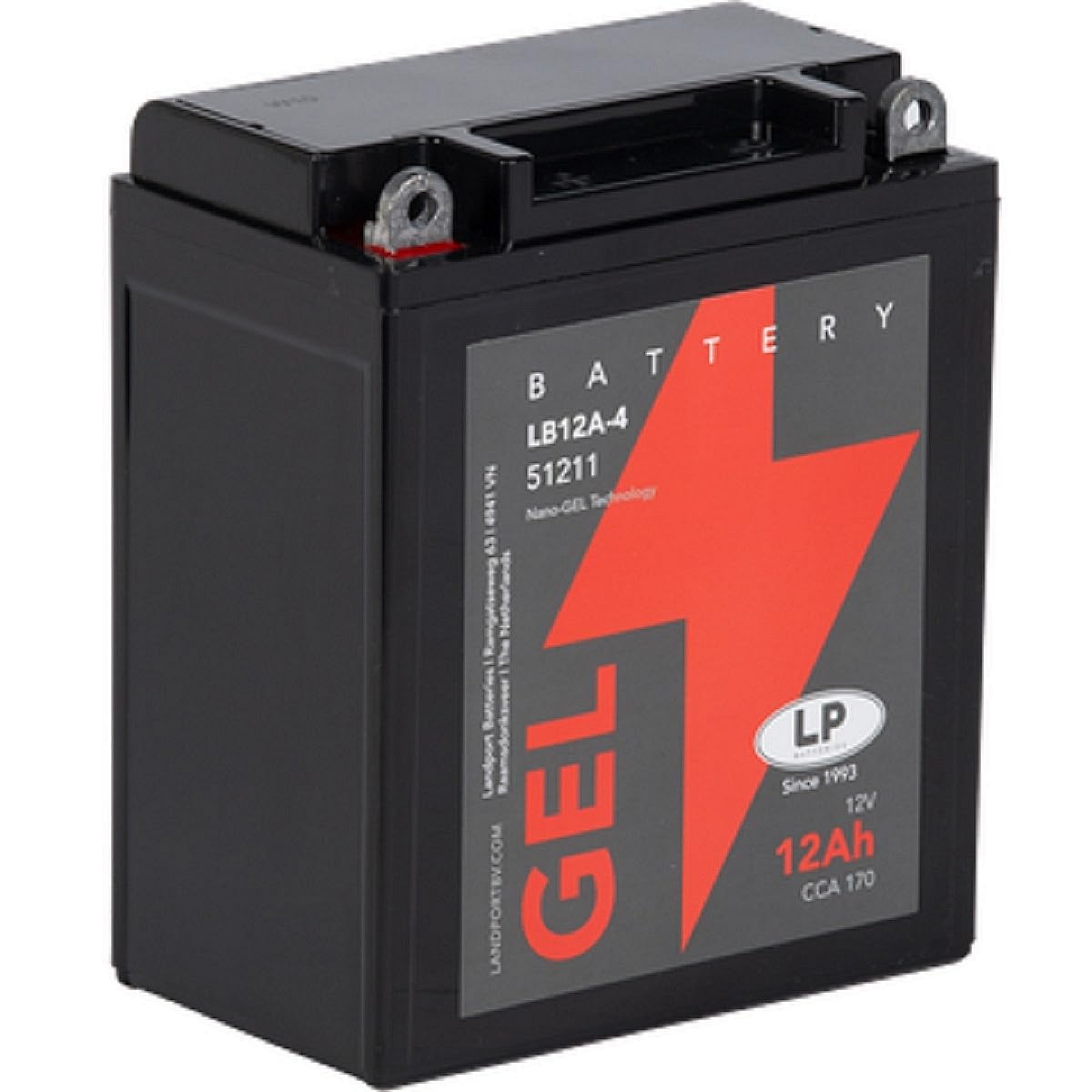 Landport Gel Roller- u. Motorradbatterie GB12A-A (YB12A-A Gel) DIN51211