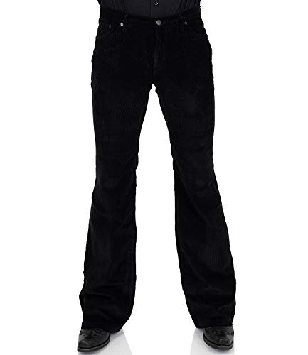 Schwarze Cordhose Herren Bootcut 40/32