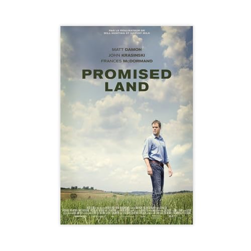 biegzc Filmposter "Promised Land" (2012), Leinwandposter, Wandkunst, Dekordruck, Bild, Gemälde für Wohnzimmer, Schlafzimmer, Dekoration, 60 x 90 cm