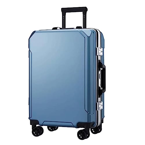 Gepäck, Gepäck mit Zwei USB-Ladeanschlüssen, Gepäck mit Zahlenschloss und Spinnerrädern, geeignet für Reisen, Reisen (Light Blue 22 in)