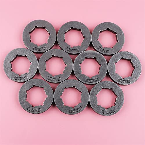 DOFABI 10 Teile/los Kettenradfelge, for Husqvarna, 162 181 266 268 272 281 288 362 365 371 372 Kettensäge 3/8 Pitch 8 Zähne Spline 22mm Ersatzkettenrad für Kettensäge