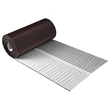 Wandanschlussband Kaminanschlussband plissiertes Aluminium 30 cm x 5 m Dach Kamin Wand Schornstein 7 Farben (Braun)