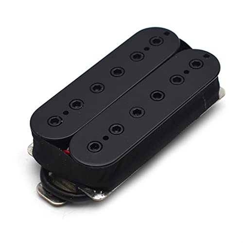 ZENGXUE Vintage Alnico 5 Humbucker Pickup Doppelspule E-Gitarre Bridge Pickup Black Guitar Parts Warmer Sound Schwarz Humbucker Tonabnehmer Set (Color : Bridge 52MMl)