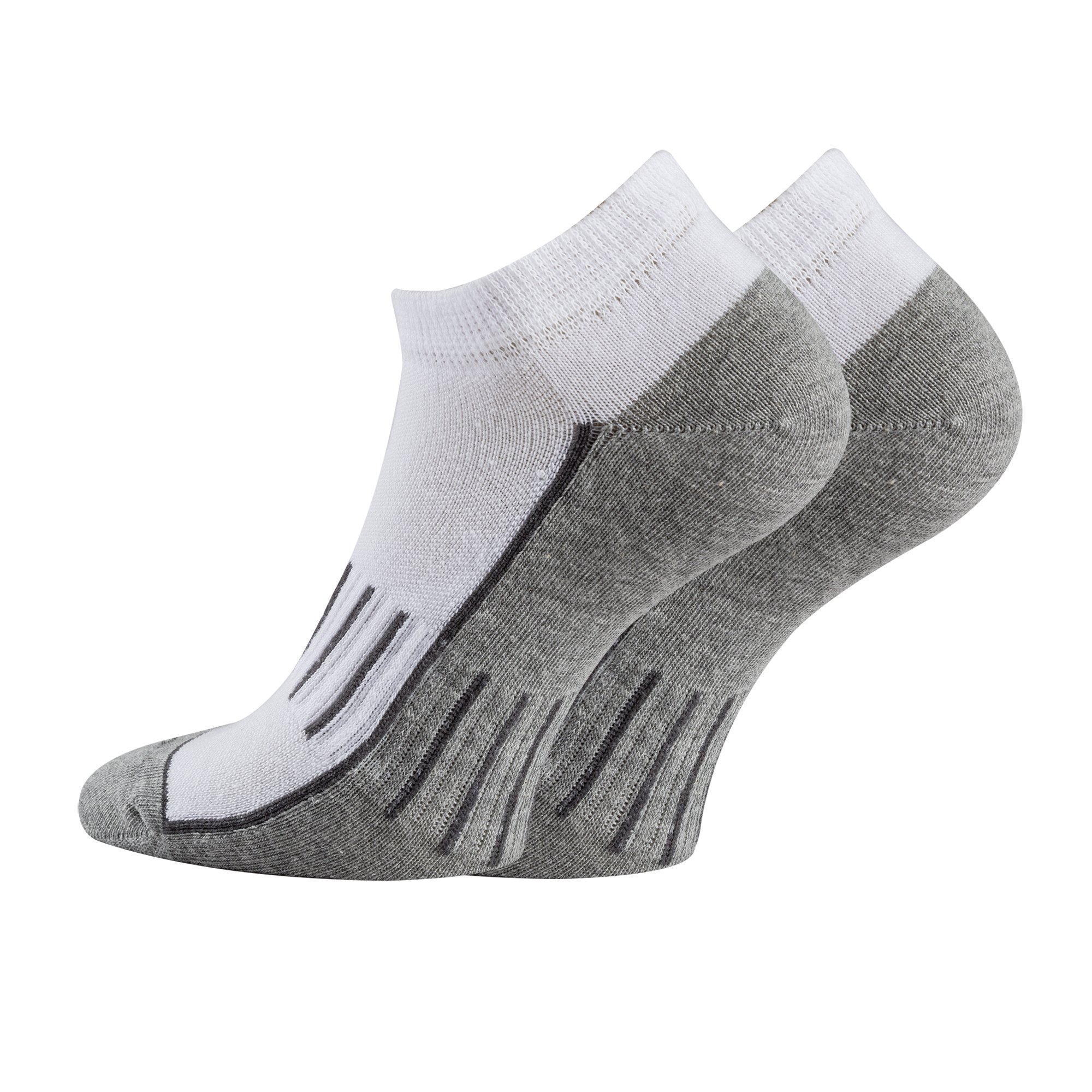 TippTexx24 6/12 Paar Sport-Sneakersockenund Anti-Loch-Garantie (39/42-12 Paar, White)