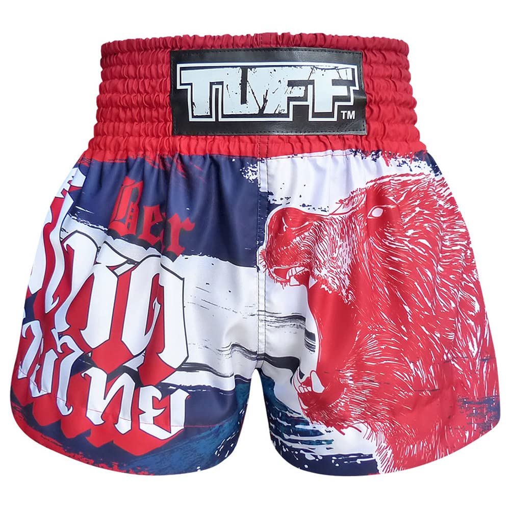 Tuff-Box-Shorts für Muay Thai (TUF-MS635-NVB, XXL)