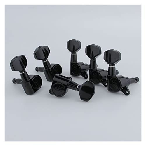 E-Gitarren-Maschinenköpfe-Tuner-Getriebe- Verhältnis 1: 19 Für ST Oder Tl. Schwarze Tuning-Pegs. Stimmwirbel Mechaniken (Color : 6R)