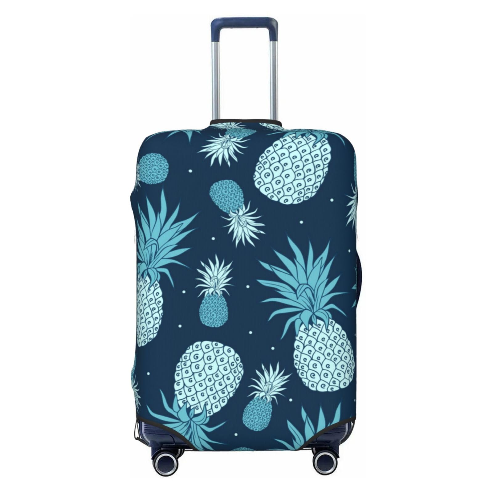 Miniks Ananas-Reisegepäckabdeckung, robuster Koffer-Schutz, passend für 45,7 - 81,3 cm große Gepäckstücke, Größe XL, Schwarz, X-Large