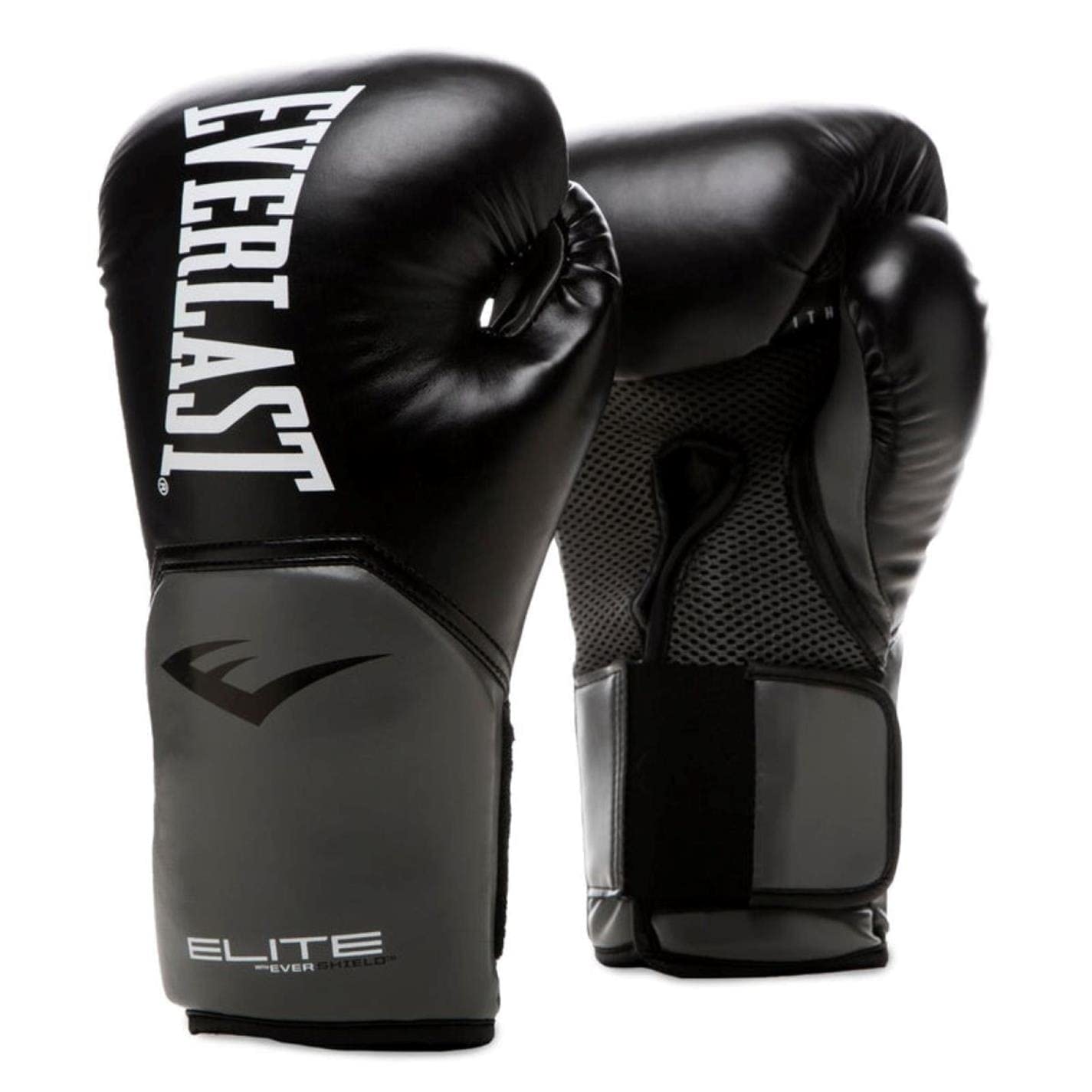 Everlast Unisex – Erwachsene Boxhandschuhe Pro Style Elite Glove Handschuhe Schwarz / Grau 10oz