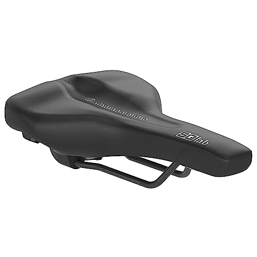 SQlab Unisex – Erwachsene 602 Ergolux Active 2.0 Fahrradsattel, Schwarz, 15 cm