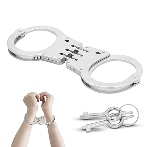 Profi Handschelle aus robusten Stahl incl. 2 Schlüssel Polizei Handschellen sehr stabil Security Ausrüstung Handcuffs