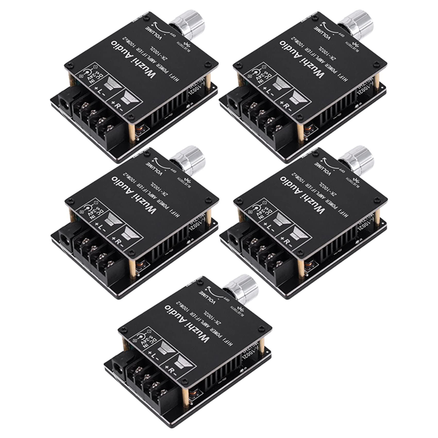 Kiudduy 5X -1002L Mini Bluetooth 5.0 DC 5-24 V Drahtlos Audio Digital EndverstäRker Stereo Board 100Wx2