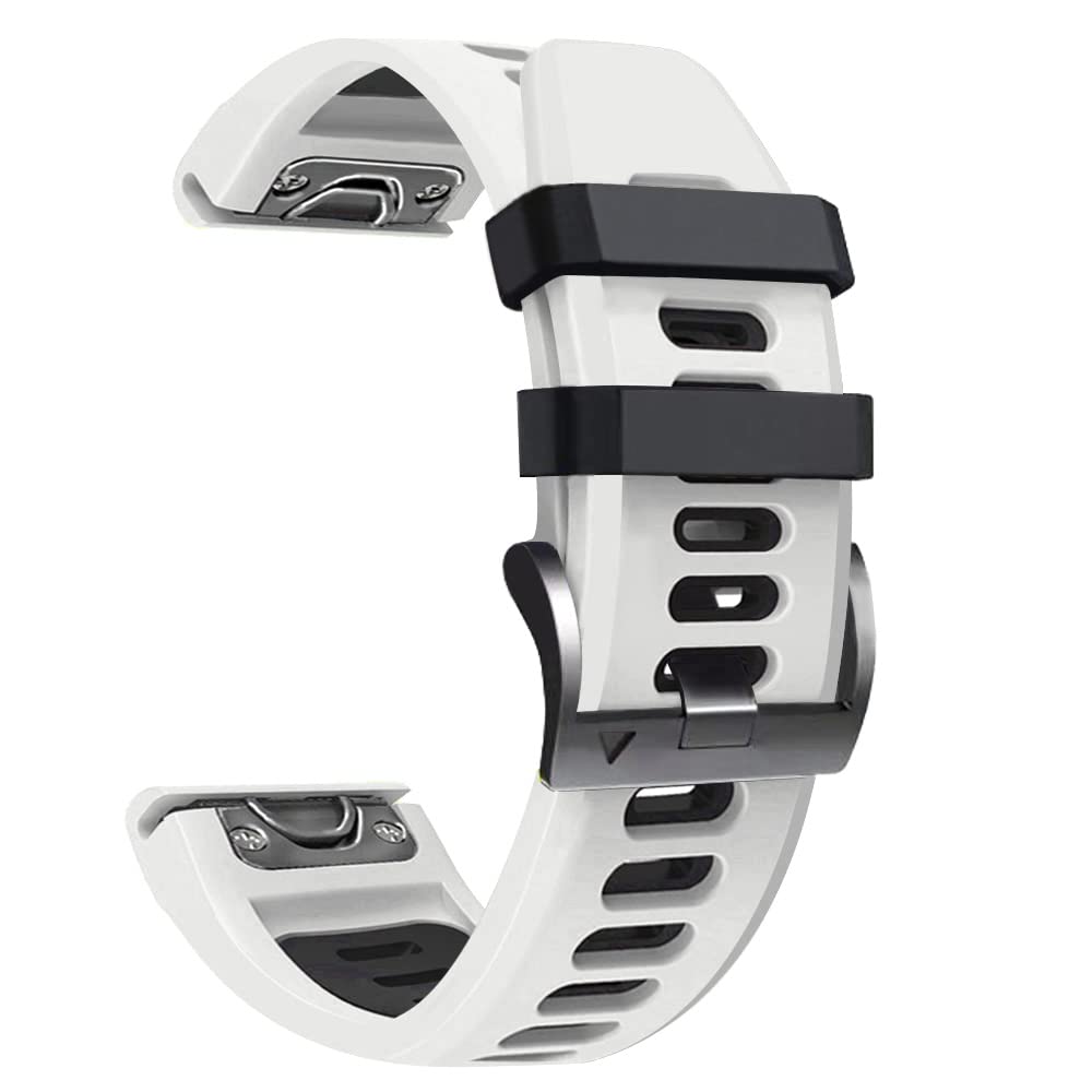 OPKDE Smart-Silikon-Schnellverschluss-Uhrenarmband für Garmin Fenix 7, 7X, 5, 5X, 6, 6XPro, 22, 26 mm, 26mm Fenix 5X 5XPlus, Achat