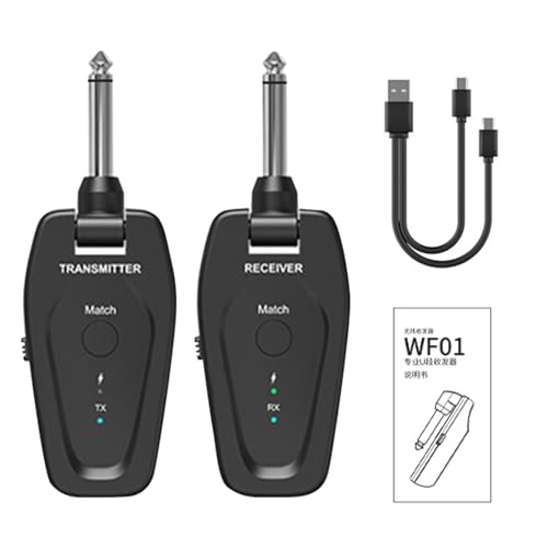 Kabelloses Gitarrensystem, tragbare kabellose Gitarre, entfesseln Sie ultimative Freiheit und Präzision, entdecken Sie nahtlose Konnektivität mit großer Reichweite, ideal für Bühne, Studio und darüber