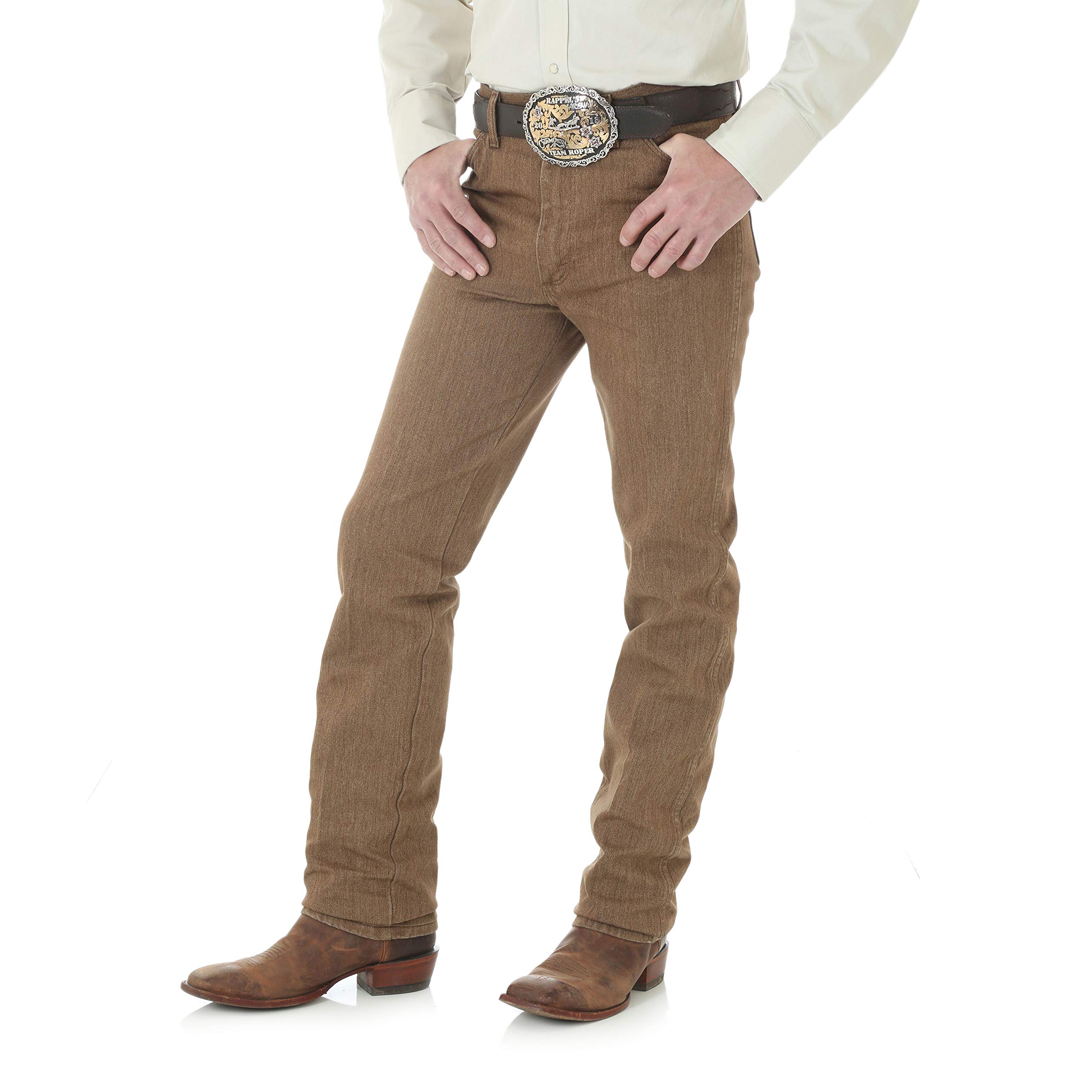 Wrangler Herren 0936 Cowboy Cut Slim Fit Jeans - Braun - 34W / 36L