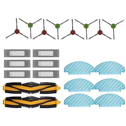 Roboter-Staubsauger-Zubehör, Hauptseitenbürste, Wischmopp, Hepa-Filtersystem, Anti-Allergen, kompatibel mit OZMOT8, T9PRO, T9AIVI, Filter-Set, Kantenbürsten-Set, Ersatzteile, Staubsammlerfilter